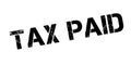 Tax Paid rubber stamp