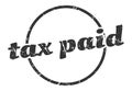 tax paid sign. tax paid round vintage stamp. Royalty Free Stock Photo