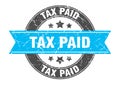 tax paid stamp Royalty Free Stock Photo