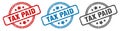 tax paid stamp. tax paid round isolated sign. Royalty Free Stock Photo