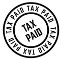 Tax Paid stamp Royalty Free Stock Photo