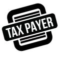 Tax payer black stamp Royalty Free Stock Photo