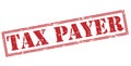 Tax payer red stamp Royalty Free Stock Photo
