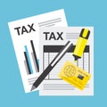 Tax payment Royalty Free Stock Photo