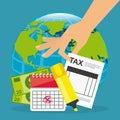 Tax payment Royalty Free Stock Photo