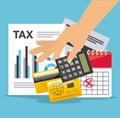 Tax payment Royalty Free Stock Photo