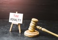 Tax penalty. Appointment of court punishment for non-payment of taxes and avoidance. Underpayment of estimated tax. Fine. Anti-