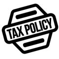 Tax policy black stamp Royalty Free Stock Photo