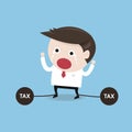 Tax problems, flat design Royalty Free Stock Photo