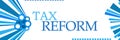 Tax Reform Blue Graphics Horizontal