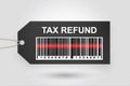 Tax refund price tag