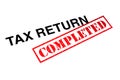 Tax Return Completed Royalty Free Stock Photo