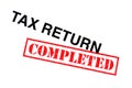 Tax Return Completed Royalty Free Stock Photo