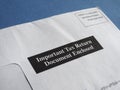 Tax return document Royalty Free Stock Photo
