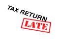 Tax Return Late Royalty Free Stock Photo