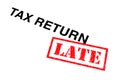 Tax Return Late Royalty Free Stock Photo