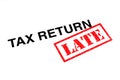 Tax Return Late Royalty Free Stock Photo