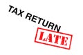 Tax Return Late Royalty Free Stock Photo