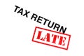 Tax Return Late Royalty Free Stock Photo