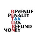 Tax return, meaning words vector