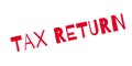 Tax Return rubber stamp Royalty Free Stock Photo