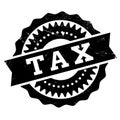 Tax stamp rubber grunge