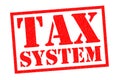 TAX SYSTEM Rubber Stamp Royalty Free Stock Photo