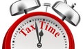 Tax Time Deadline Announcement Concept