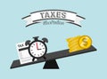 tax time design Royalty Free Stock Photo