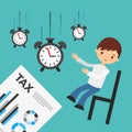 tax time design Royalty Free Stock Photo