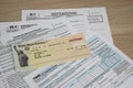 Tax Forms and Fake government check