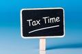 Tax time - Notification of the need to file tax returns, message for accountant - fill in tax form