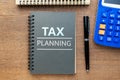 Tax Planning Note on the Desk Royalty Free Stock Photo