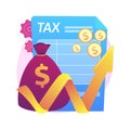 Taxable income abstract concept vector illustration. Royalty Free Stock Photo