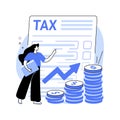 Taxable income abstract concept vector illustration. Royalty Free Stock Photo