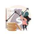 Taxable income abstract concept vector illustration. Royalty Free Stock Photo