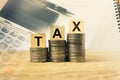Taxation and Annual tax concept