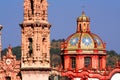 Taxco cathedral Royalty Free Stock Photo