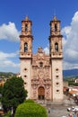 Baroque cathedral of Santa prisca in taxco guerrero, mexico I Royalty Free Stock Photo