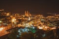 Night aerial view of Taxco, Guerrero, mexico. I
