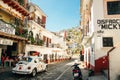 TAXCO, MEXICO - DECEMBER 2019 The downtown of the city