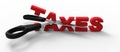 Taxes cut Royalty Free Stock Photo
