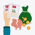 Taxes design. Royalty Free Stock Photo