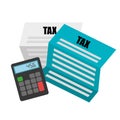 Taxes design. Royalty Free Stock Photo