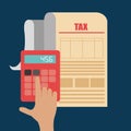 Taxes design. Royalty Free Stock Photo