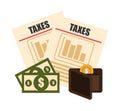 Taxes design. Royalty Free Stock Photo