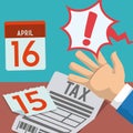 Taxes design, vector illustration. Royalty Free Stock Photo