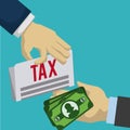Taxes design, vector illustration. Royalty Free Stock Photo