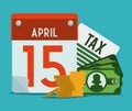Taxes design, vector illustration. Royalty Free Stock Photo