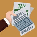 Taxes design, vector illustration. Royalty Free Stock Photo